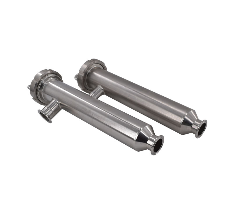 Customized Food and Beverage Fruit Juice Chinese medicine White Beer Sanitary Grade 304 Stainless Steel Straight Angle Pipe Filter 1