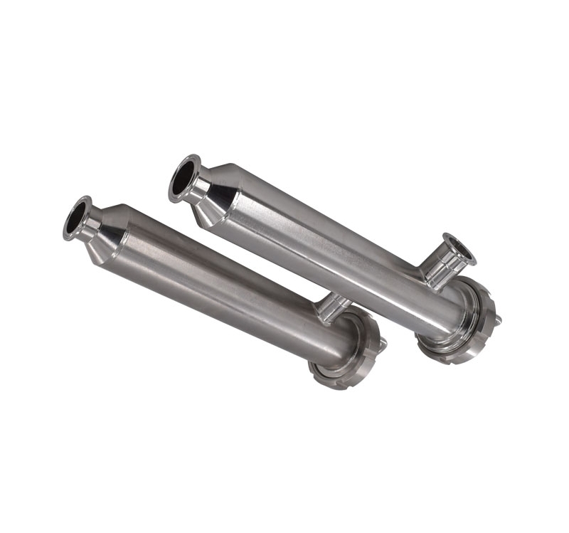 Customized Food and Beverage Fruit Juice Chinese medicine White Beer Sanitary Grade 304 Stainless Steel Straight Angle Pipe Filter 5