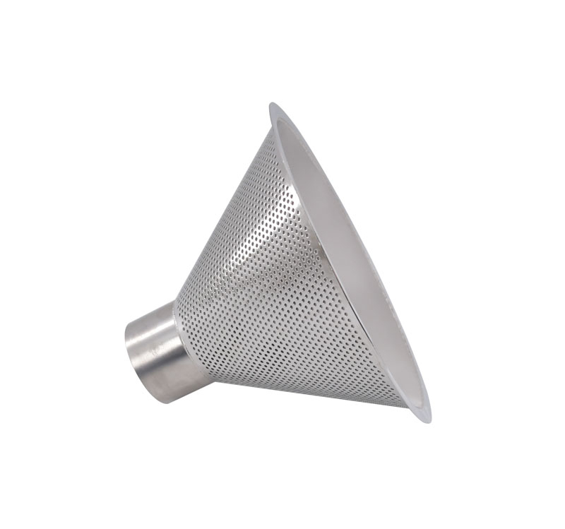 Customized Food grade 304 Stainless Steel Perforated Cylindrical Cone Screen Coffee Powder Cake Liquid Slurry Filter Cartridge 2