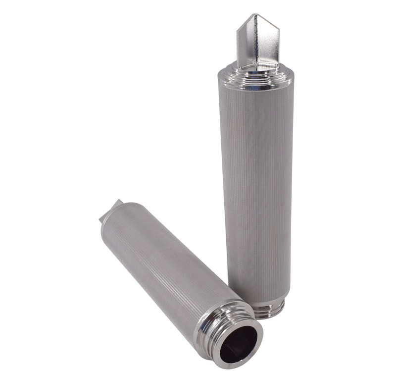 Customized SUS304 316 316L Stainless Steel Sintered Mesh Filter Caitridge Element With Diffrent Connectors 2