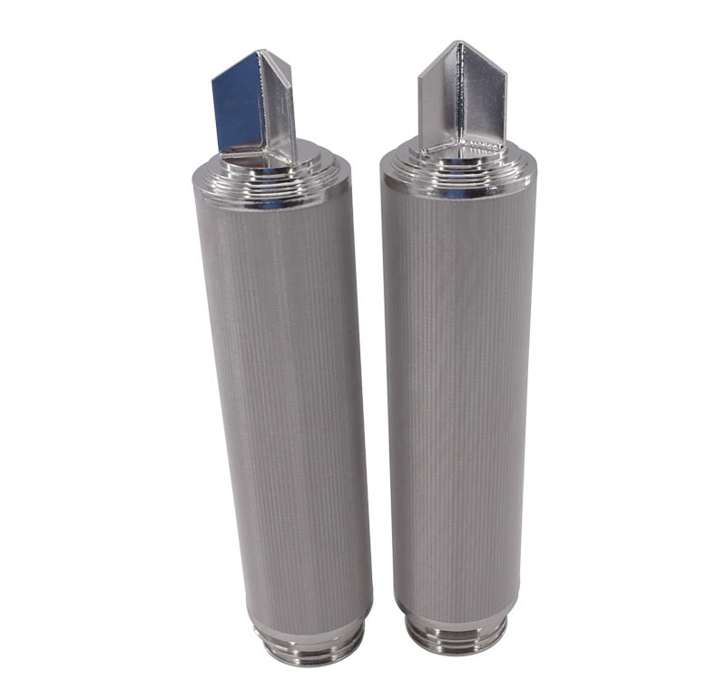 Customized SUS304 316 316L Stainless Steel Sintered Mesh Filter Caitridge Element With Diffrent Connectors 5